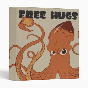 Free Hugs Squid School Binder Folder
