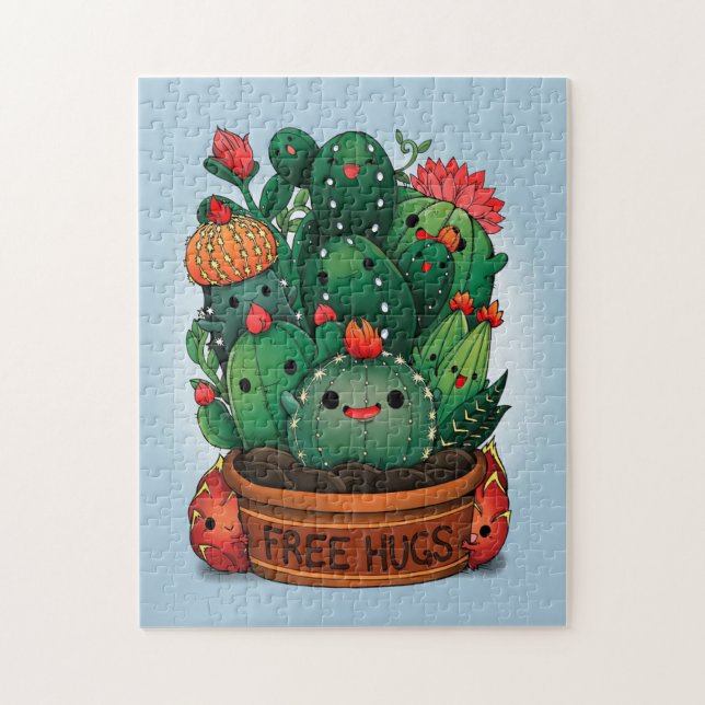 Free Hugs Succulents Jigsaw Puzzle (Vertical)