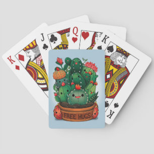 Free Hugs Succulents Playing Cards