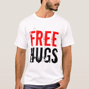Free Hugs T Shirt Vintage look