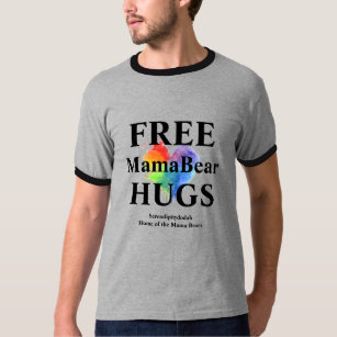 Free Hugs T-shirt with trim and vivid printing