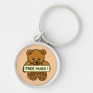 Free Hugs Teddy key chains