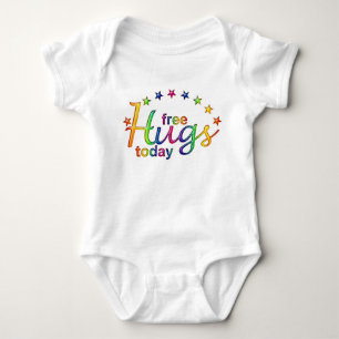 FREE HUGS TODAY BABY BODYSUIT