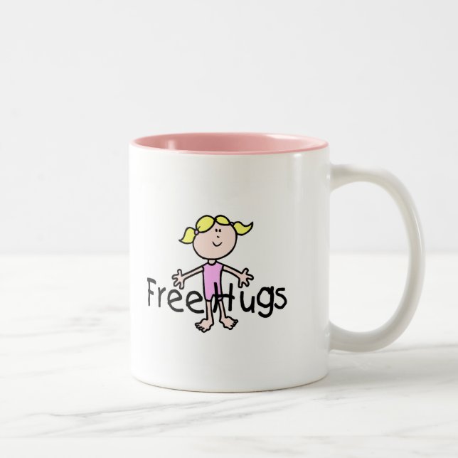 Free Hugs Two-Tone Coffee Mug (Right)