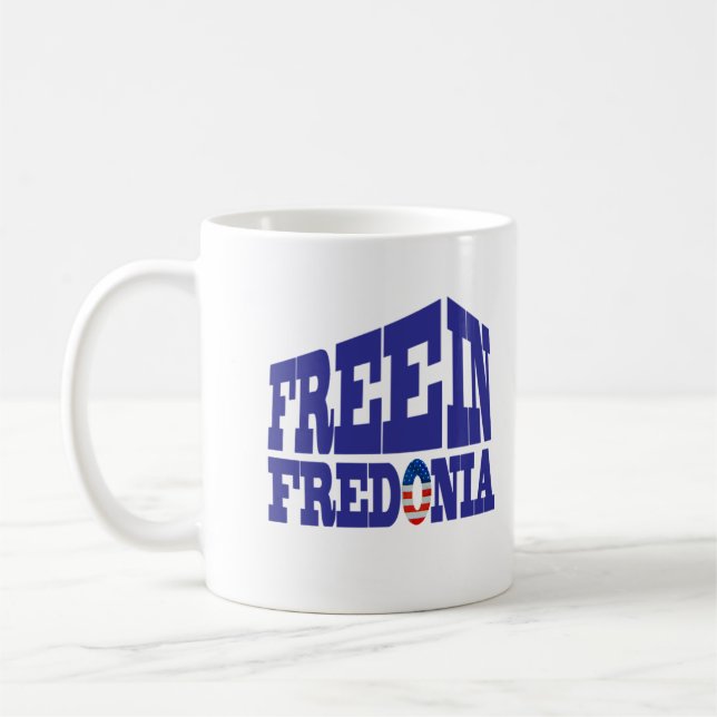 'Free in Fredonia' Classic Mug (Left)
