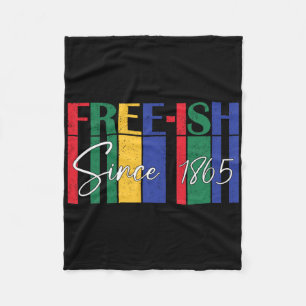 Free-ish Since 1865 Bold Statement Fleece Blanket