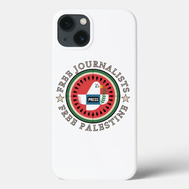 Free Jounalists Free Palestine Case-Mate iPhone Case (Back)