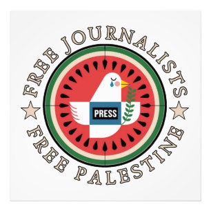 Free Jounalists Free Palestine Photo Print