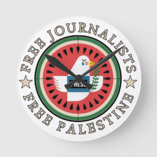 Free Jounalists Free Palestine Round Clock