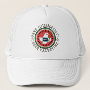 Free Jounalists Free Palestine Trucker Hat