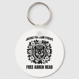 Free Karen Read Justice For John Okeefe 2025 Badge Keychain