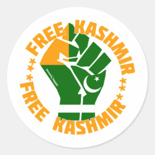 Free Kashmir Classic Round Sticker