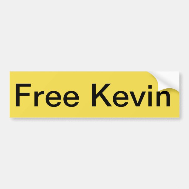 Free Kevin Bumper Sticker (Front)