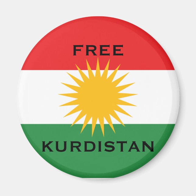 FREE KURDISTAN MAGNET (Front)