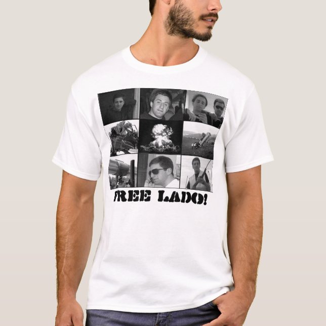 free lado 2 B&W T-Shirt (Front)