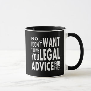 Free Legal Advice - Funny Lawyer Quote Mug
