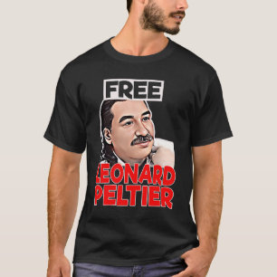 FREE LEONARD PELTIER liberty prison retro T-Shirt