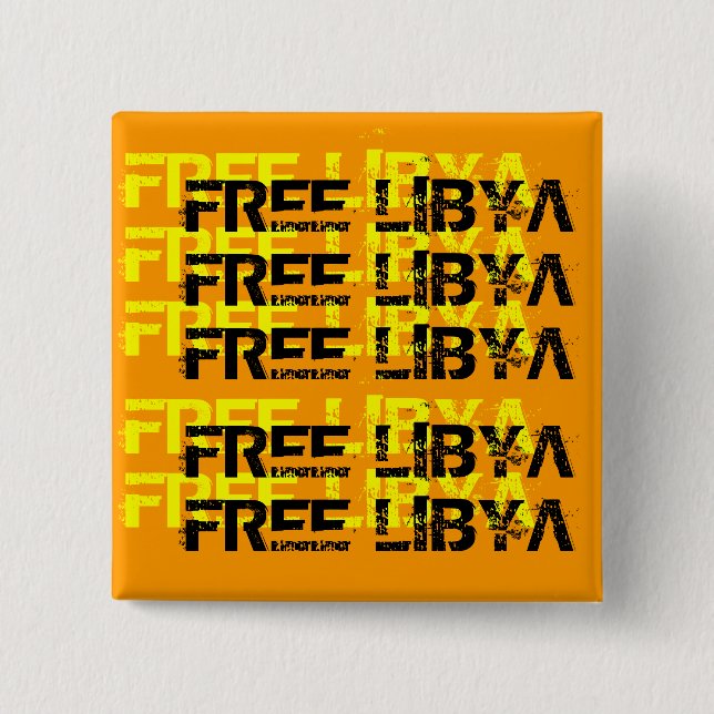 FREE LIBYA 2 INCH SQUARE BUTTON (Front)