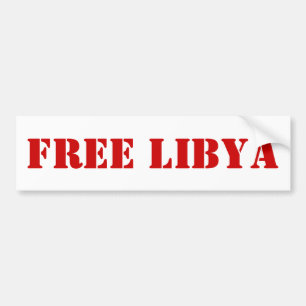 FREE LIBYA BUMPER STICKER