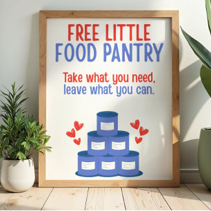 Free Little Food Pantry Sign