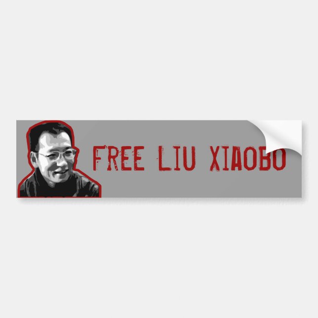 Free Liu Xiaobo Bumper Sticker (Front)