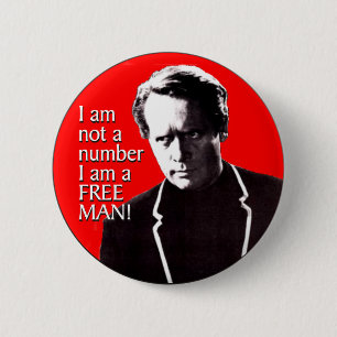 Free Man 2 Inch Round Button