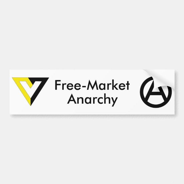 Free-Market Anarchy Bumper Sticker (Front)