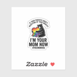 Free Mom Hug Bear Pride Vintage T-Shirt Design_1
