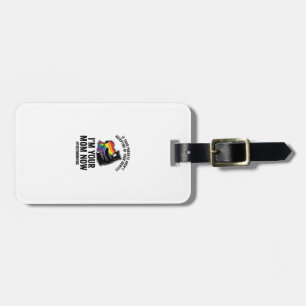 Free Mom Hug Bear Pride Vintage T-Shirt Design_1 Luggage Tag