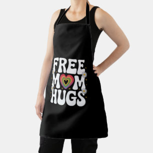 Free Mom Hug Transgender Lesbian Gay LGBT Pride Apron