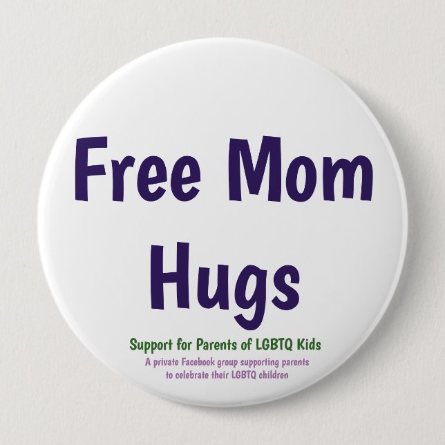 Free Mom Hugs Button (Front)