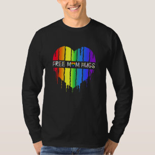 Free Mom Hugs Free Mom Hugs Inclusive Pride Lgbtqi T-Shirt