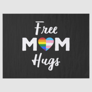 Free Mom Hugs II - Rainbow Gay Trans Pride Tissue Paper
