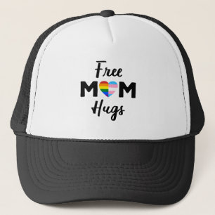 Free Mom Hugs II - Rainbow Gay Trans Pride Trucker Hat