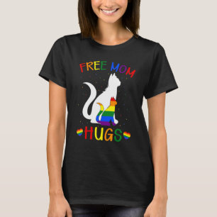Free Mom Hugs Lgbt Cat Gay Pride Rainbow 1 T-Shirt