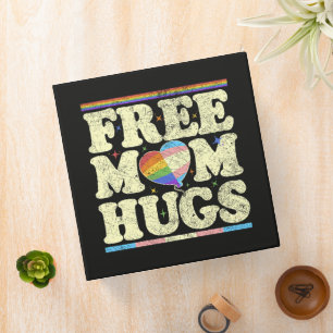Free Mom Hugs Lgbt Pride Binder