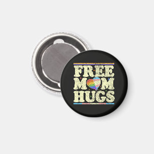 Free Mom Hugs Lgbt Pride Magnet