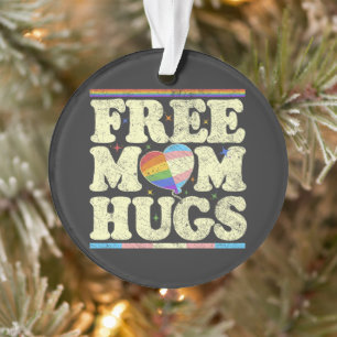 Free Mom Hugs Lgbt Pride Ornament