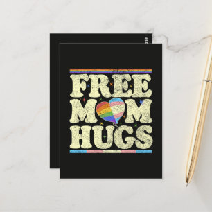Free Mom Hugs Lgbt Pride Postcard