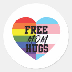 Free Mom Hugs LGBTQ Stickers