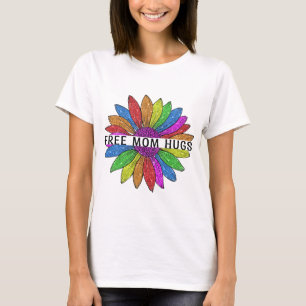 Free Mom Hugs LGBTQIA+ Pride Support T-Shirt