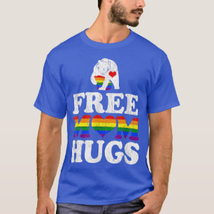 Free Mom Hugs Mama Bear For Pride Month LGBT T-Shirt