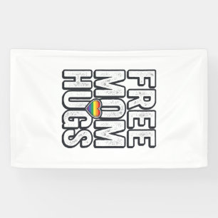 Free Mom Hugs Pride Heart Vintage T-Shirt Design_1 Banner