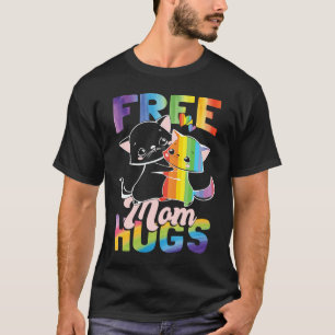 Free Mom Hugs Pride Month LGBT Mom T-Shirt