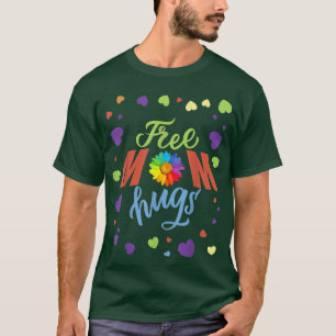 Free Mom Hugs Pride Shirt Heart LGBT Pride Month T