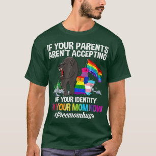 Free Mom Hugs Proud Mama Bear LGBT gift T-Shirt