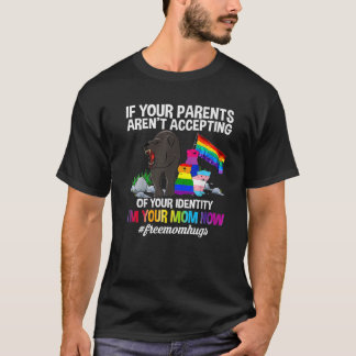 Free Mom Hugs Proud Mama Bear LGBT Pride Month LGB T-Shirt