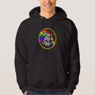 Free Mom Hugs  Rainbow Heart Lgbt Pride Month 1 Hoodie