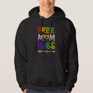 Free Mom Hugs Rainbow Heart Lgbt Pride Month _5 Hoodie