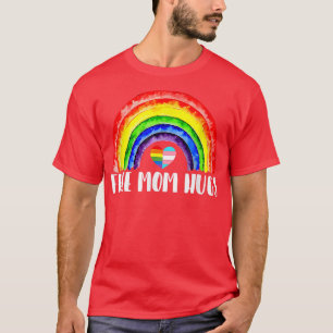 Free Mom Hugs Rainbow Lesbian Gay Transgender LGBT T-Shirt